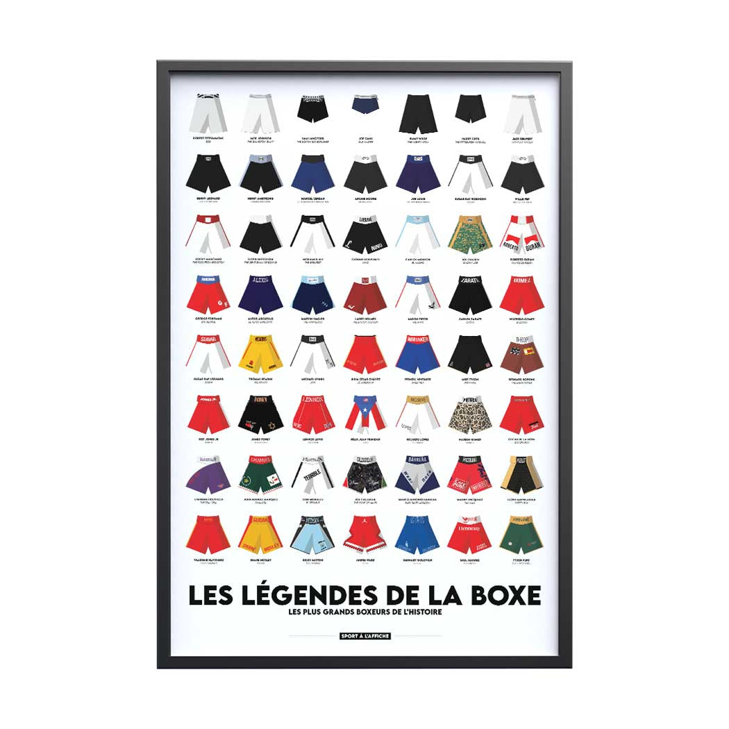 Affiche Boxe - Les Légendes de la Boxe
