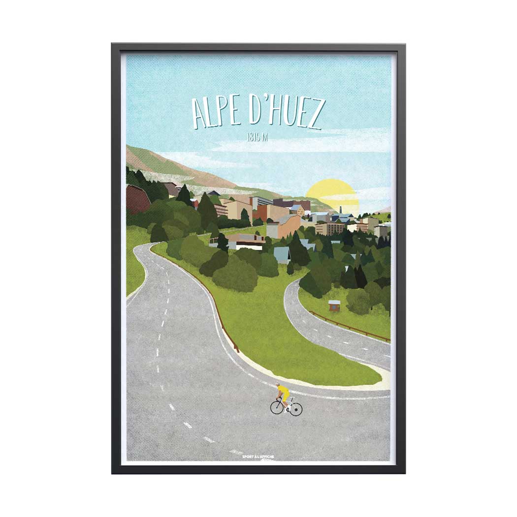 Affiche Cyclisme - Alpe d'Huez