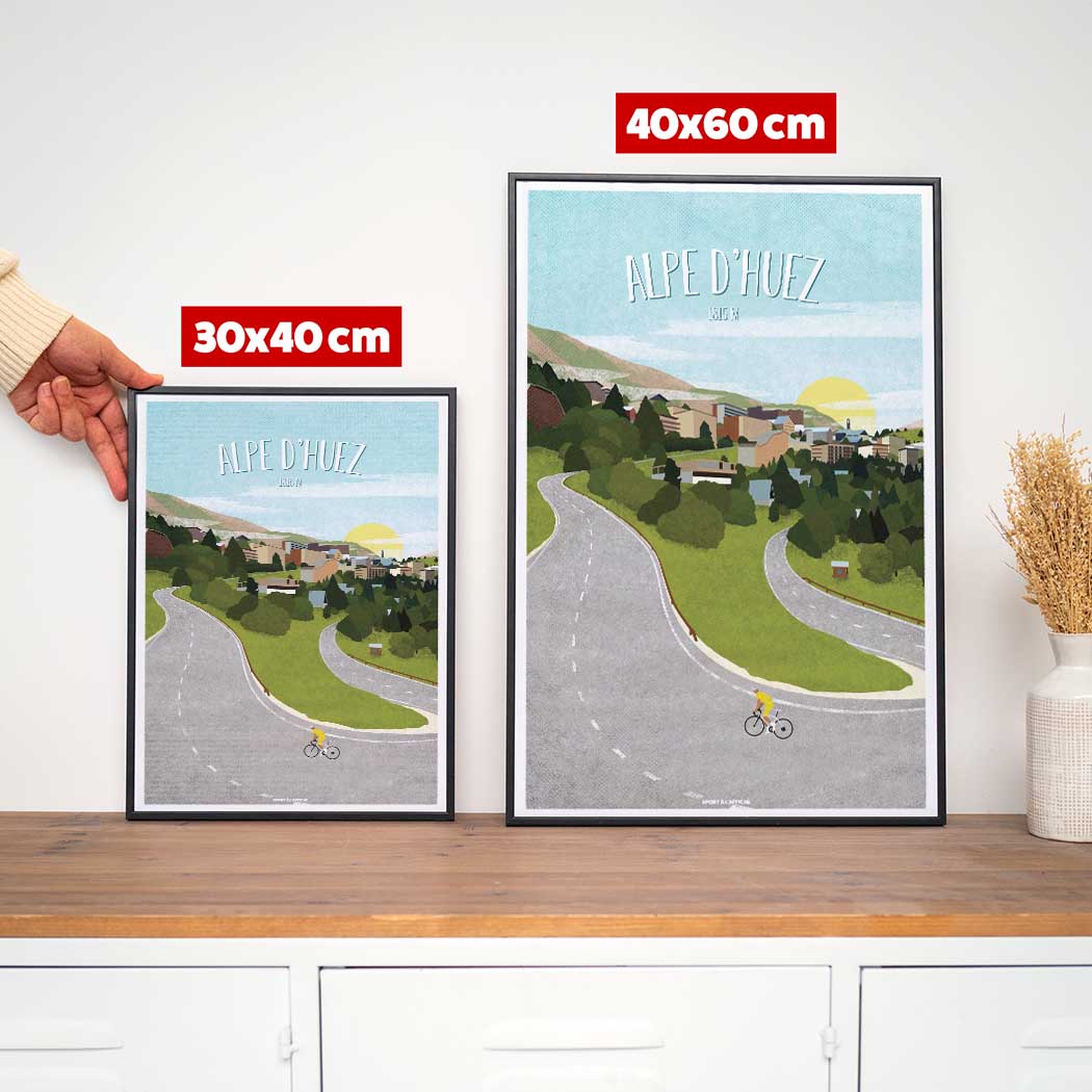 Affiche Cyclisme - Alpe d'Huez
