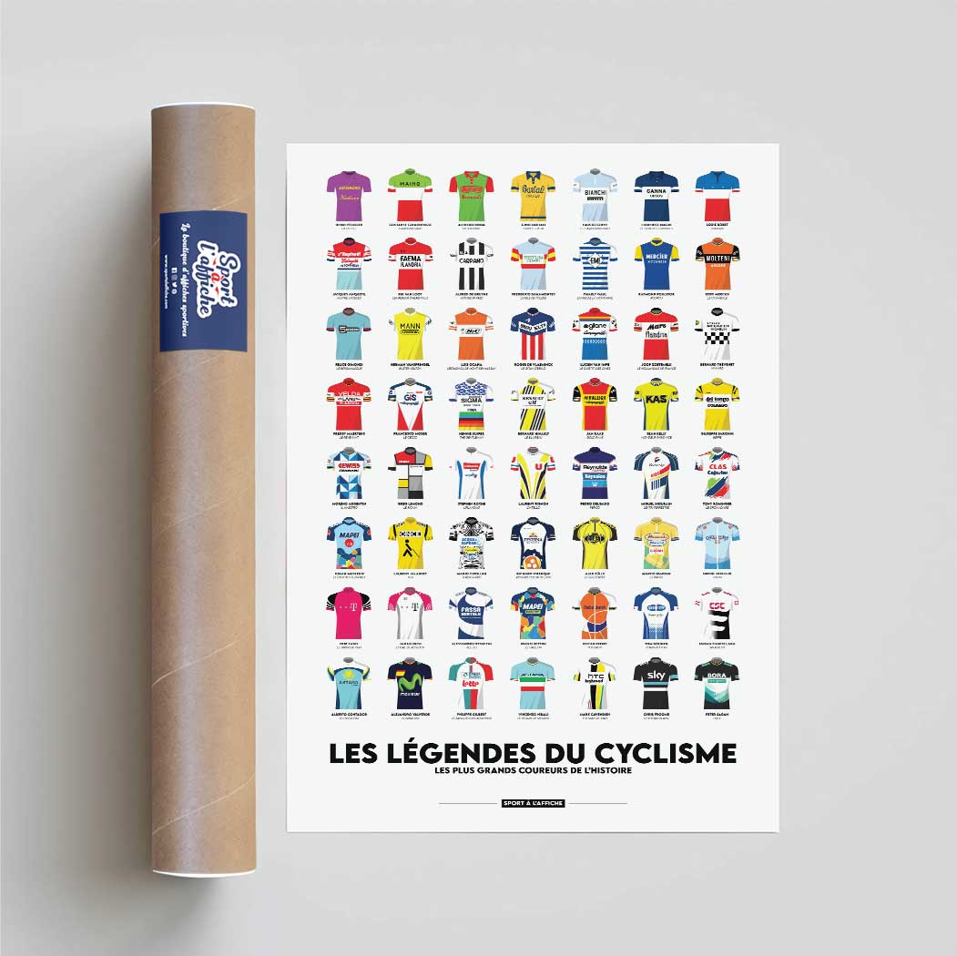Affiche Cyclisme - Les Légendes du cyclisme