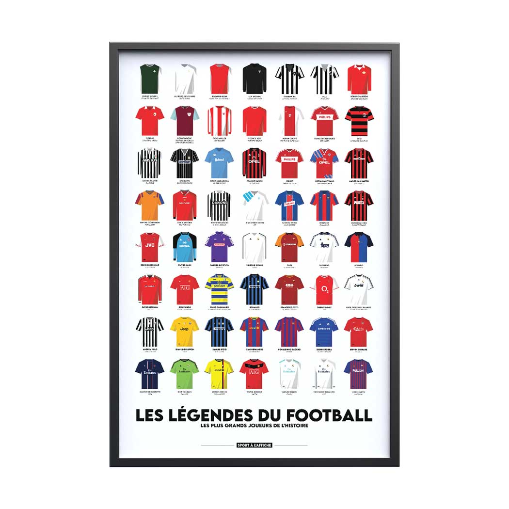 Affiche Foot - Les Légendes du football