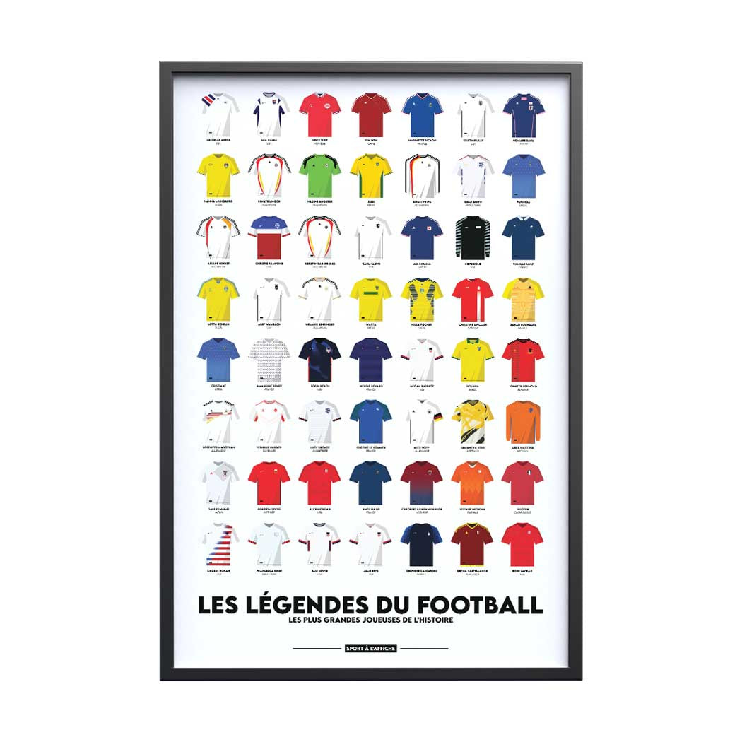 Affiche Football - Les Légendes du football féminin
