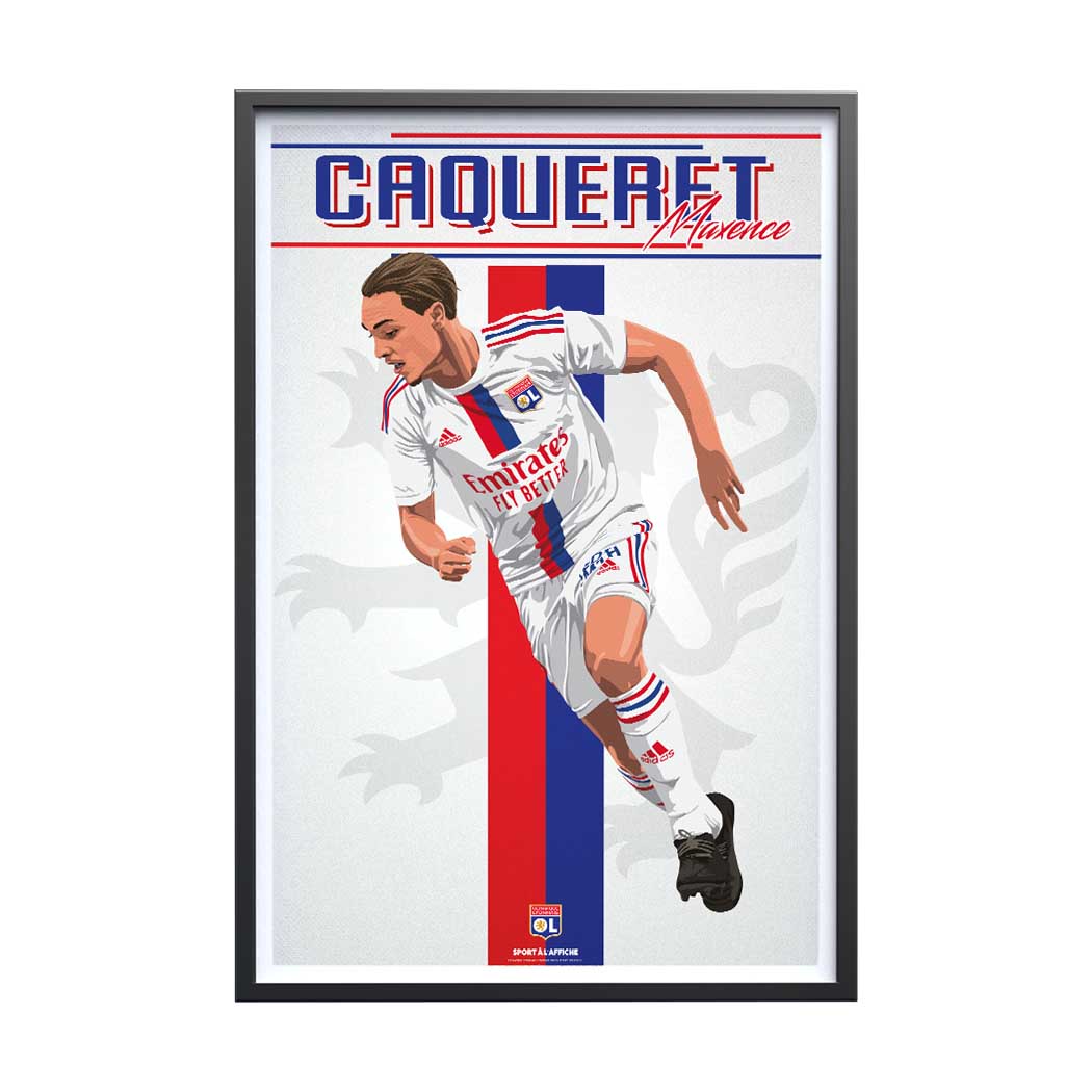 Affiche OL - Maxence Caqueret
