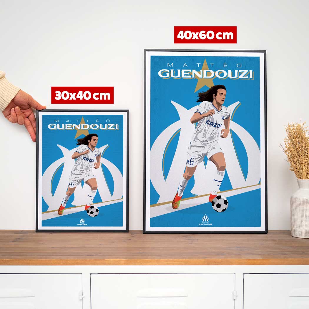 Affiche OM - Mattéo Guendouzi