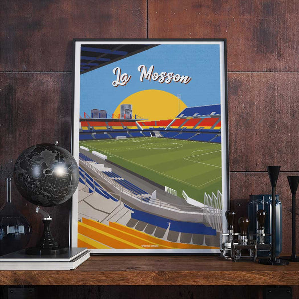 Poster Vintage MHSC Montpellier - Saison 1987/88 - Collection Foot