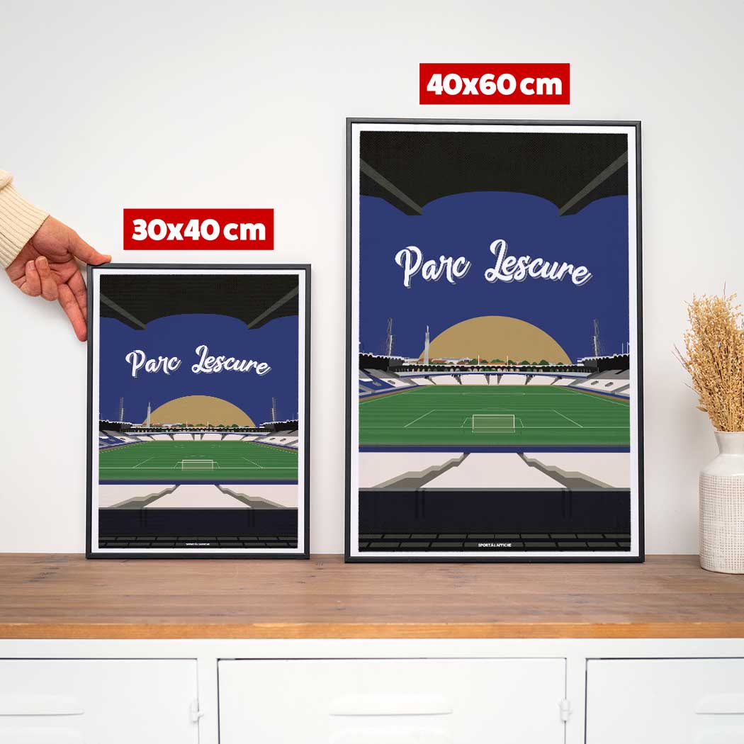 Affiche Bordeaux - Parc Lescure