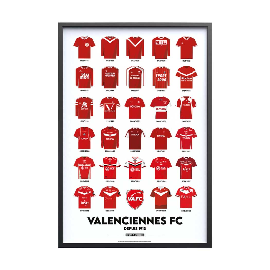 Affiche VAFC - Maillots Historiques