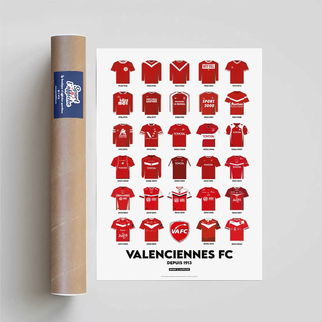 Affiche VAFC - Maillots Historiques
