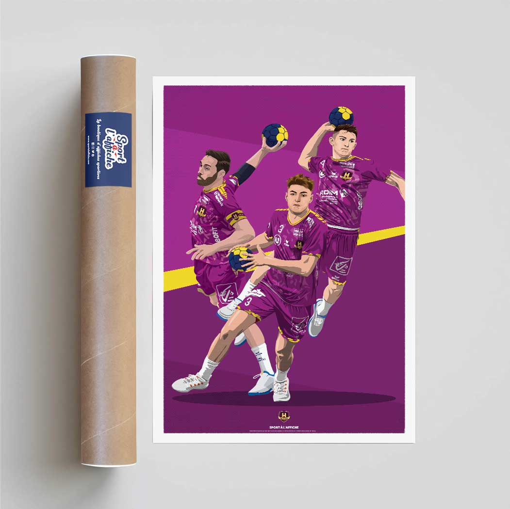 Affiche HBC Nantes - Briet - Minne - Rivera