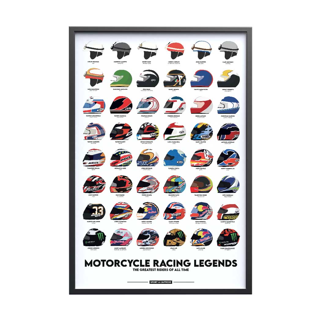 Affiche Moto - Les Légendes de la Moto