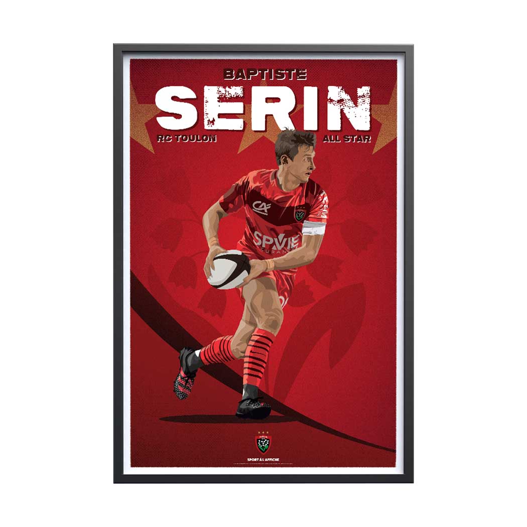 Affiche RC Toulon - Baptiste Serin