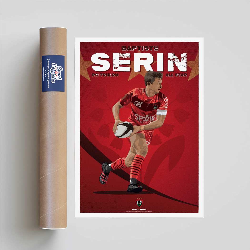 Affiche RC Toulon - Baptiste Serin