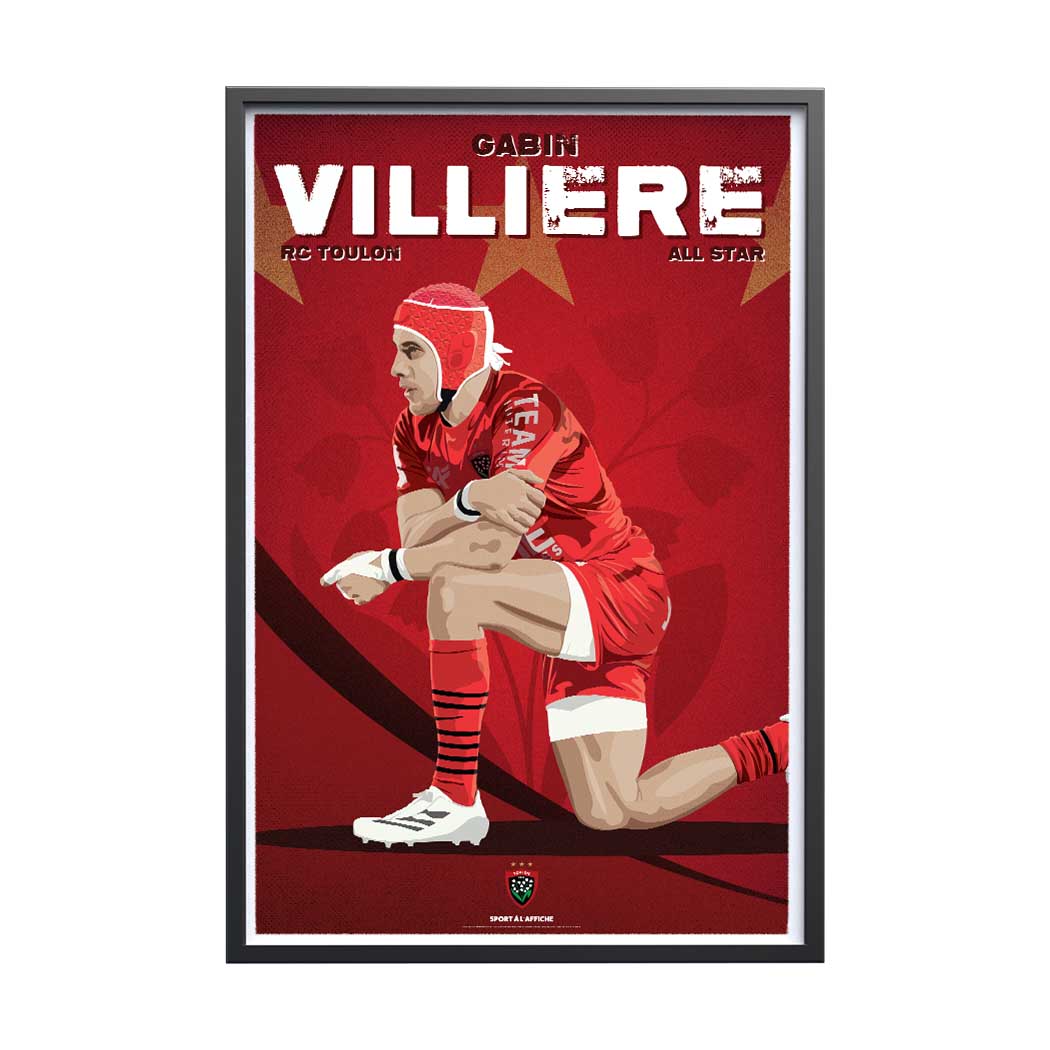 Affiche RC Toulon - Gabin Villière