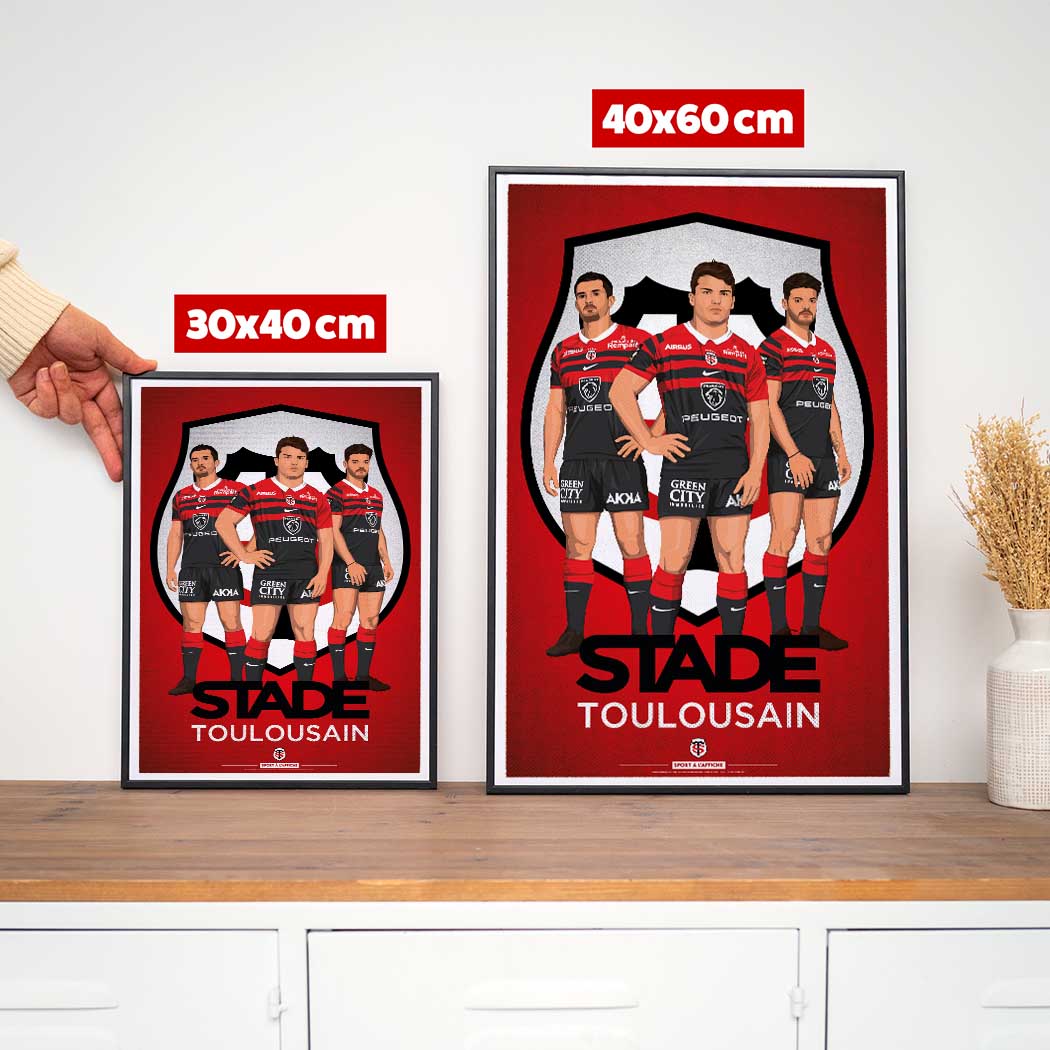 Affiche Stade Toulousain - Les Rouge et Noir