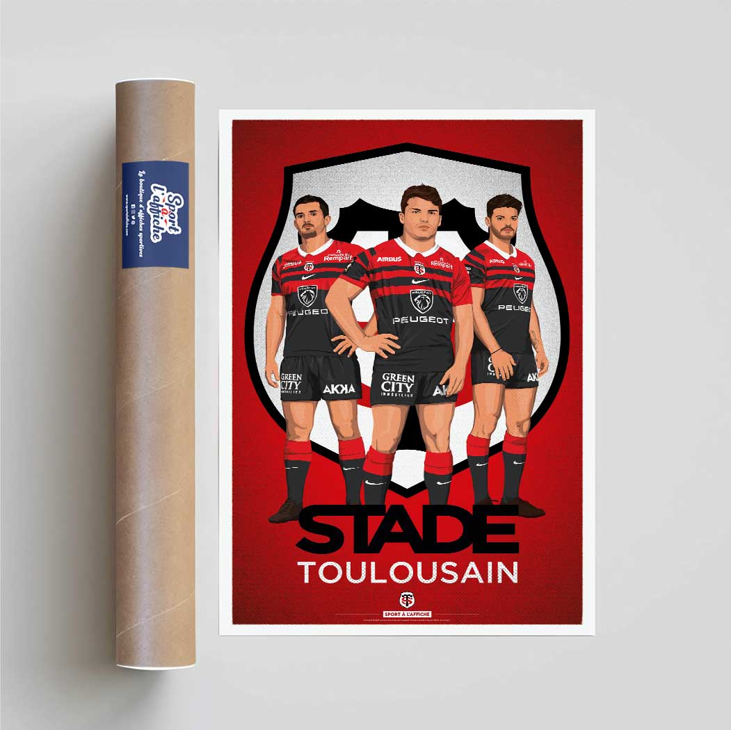 Affiche Stade Toulousain – Stade Ernest-Wallon – Garçon bien vêtu Affiche Stade Toulousain – Stade Ernest-Wallon – Garçon bien vêtu