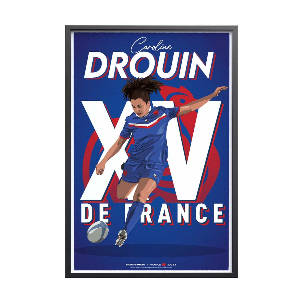 Affiche XV de France - Caroline Drouin