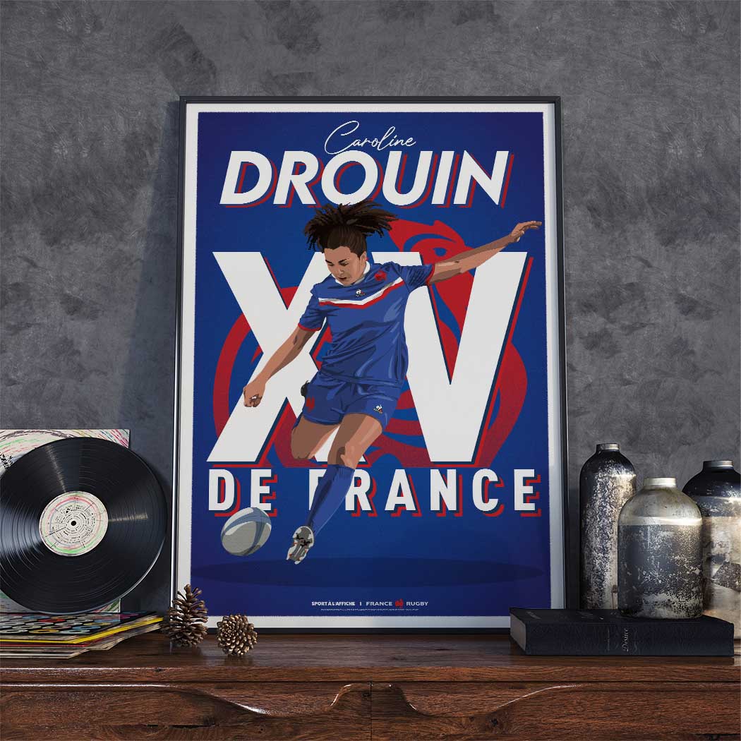 Affiche XV de France - Caroline Drouin