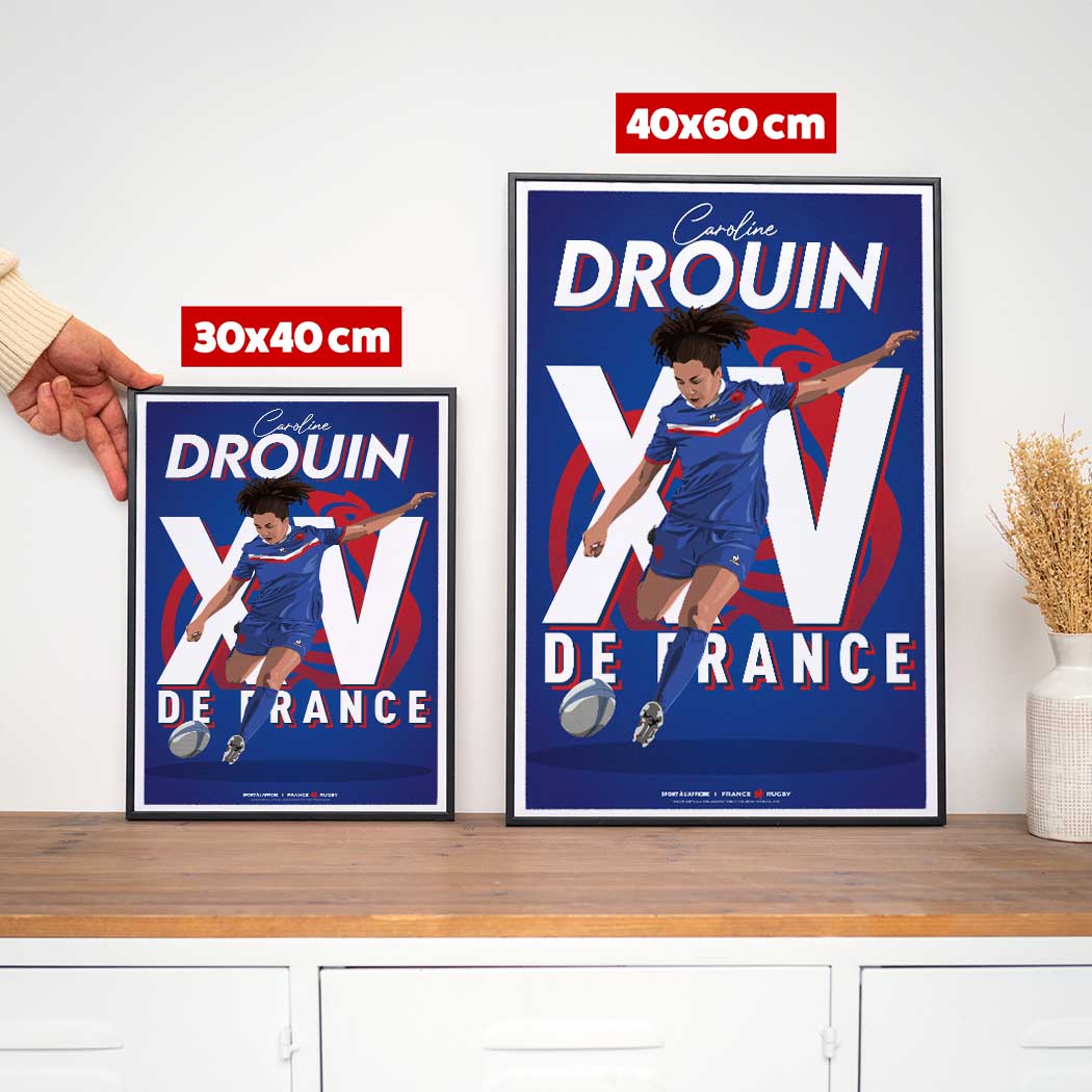 Affiche XV de France - Caroline Drouin