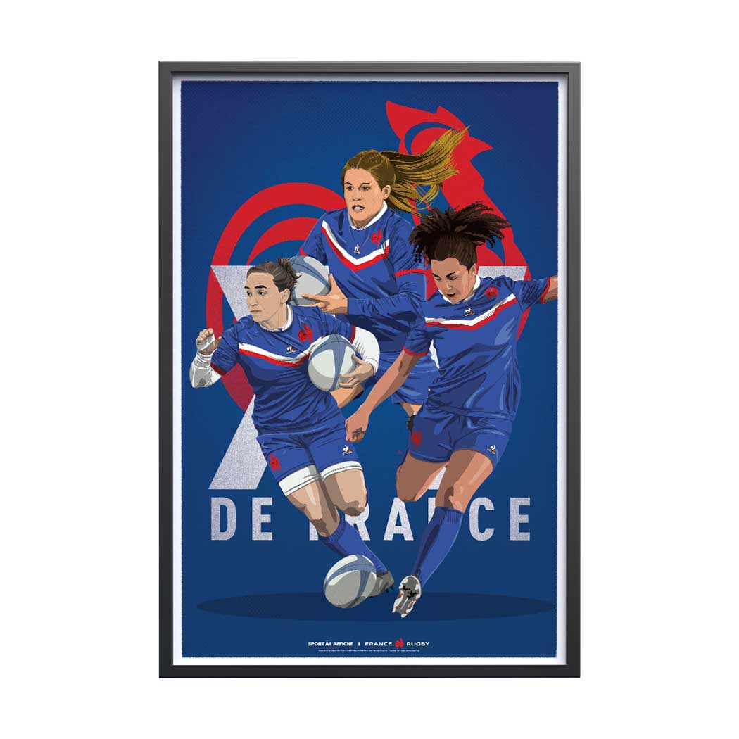 Affiche XV de France - Drouin - Hermet - Sansus