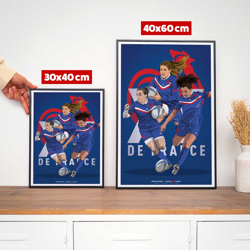 Affiche XV De France F minin Affiche Drouin Hermet Sansus Affiche affiche-xv-de-france-f-minin-affiche-drouin-hermet-sansus-affiche
