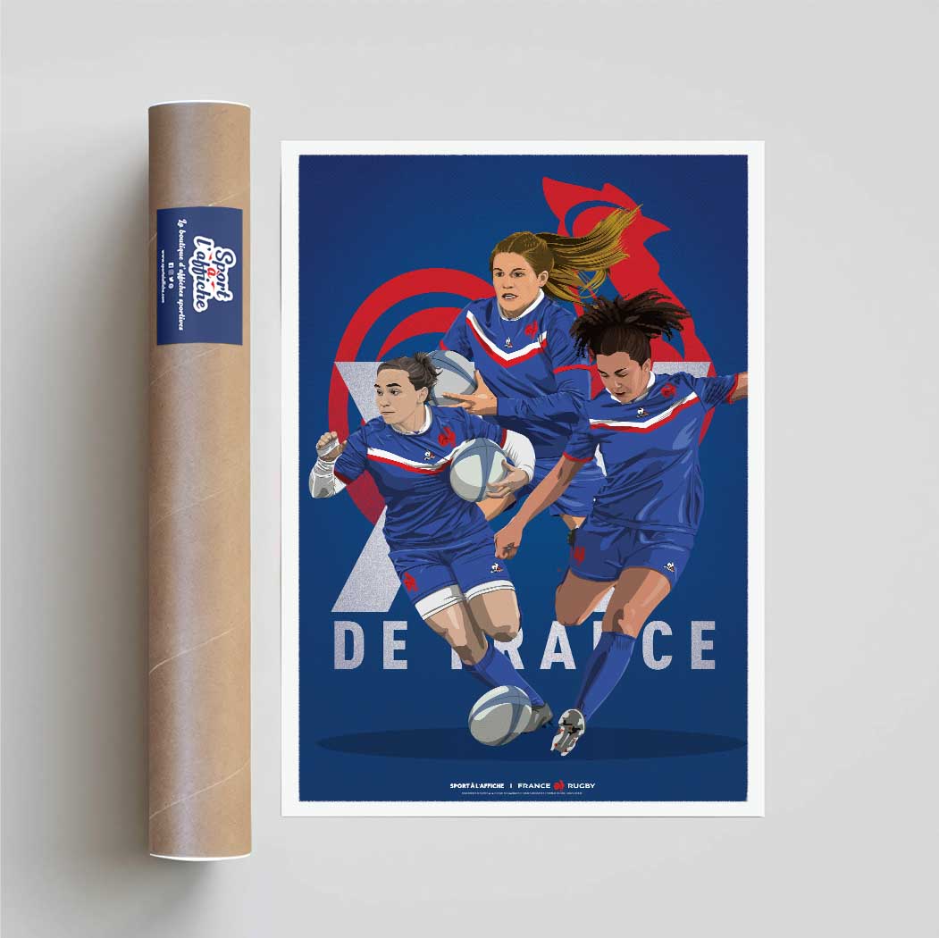 Affiche XV de France - Drouin - Hermet - Sansus