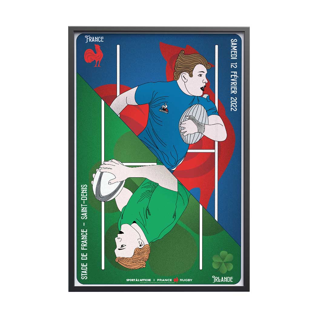 Affiche XV de France - France – Irlande 2022