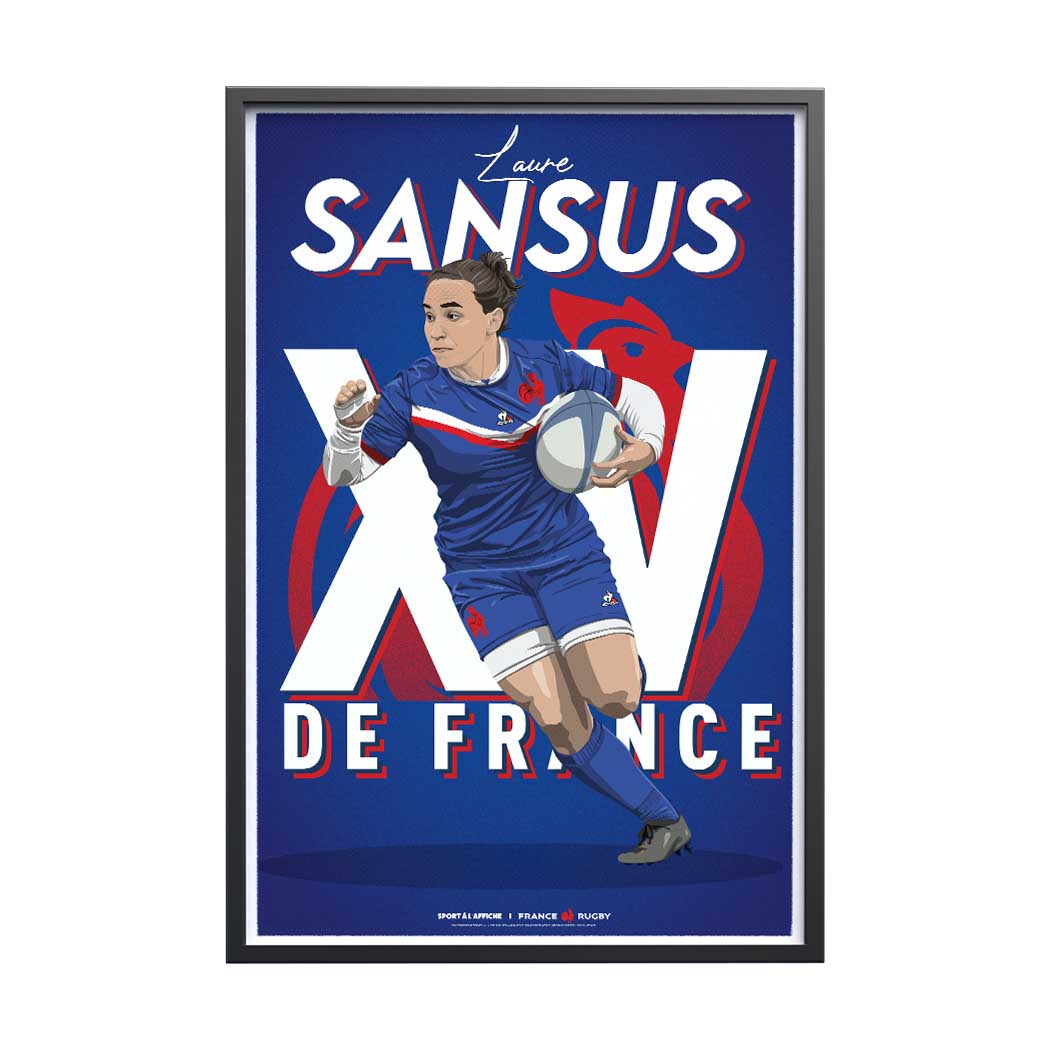 Affiche XV de France - Laure Sansus