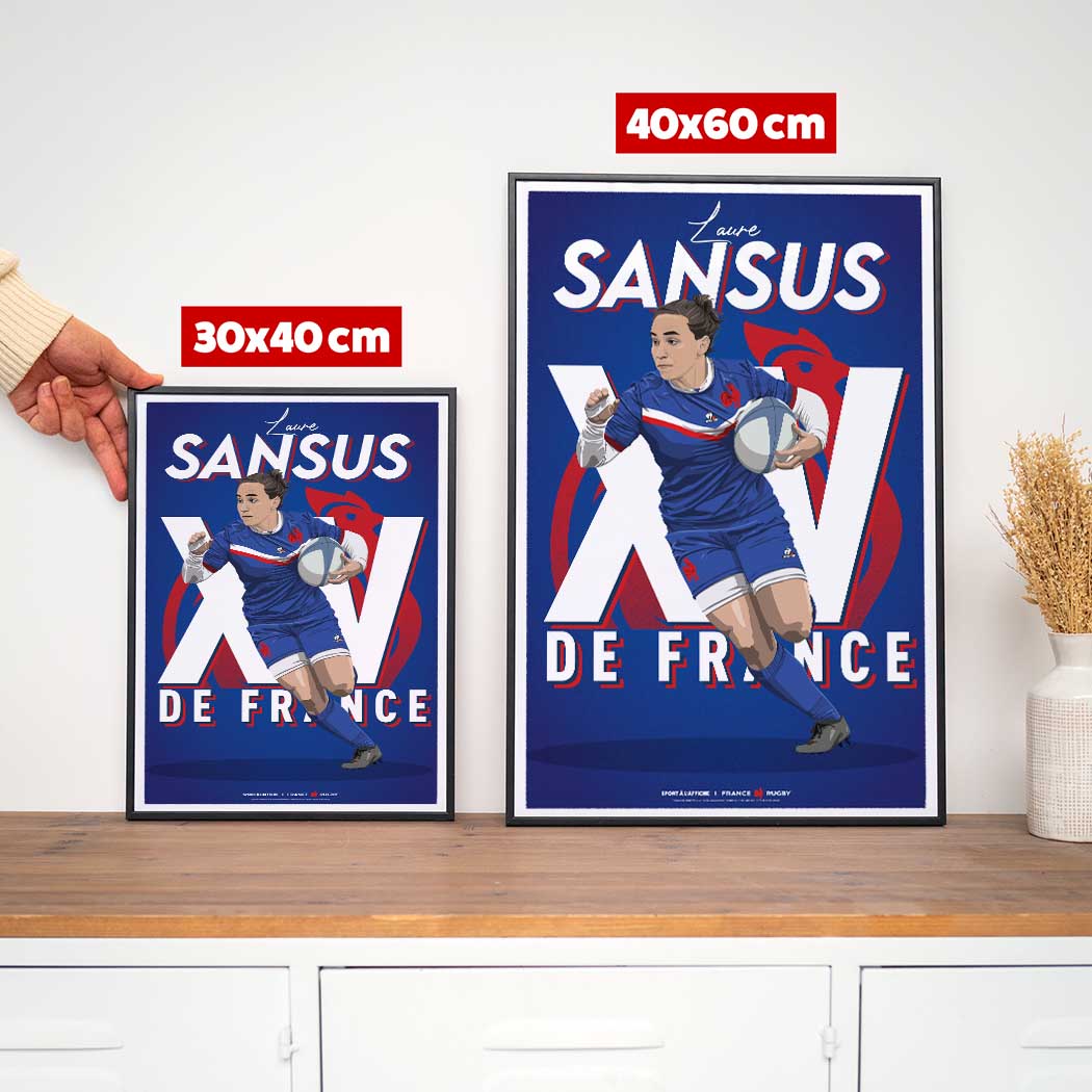 Affiche XV de France - Laure Sansus