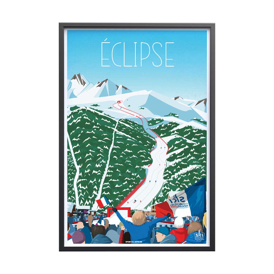 Affiche Courchevel-Méribel 2023 - Eclipse
