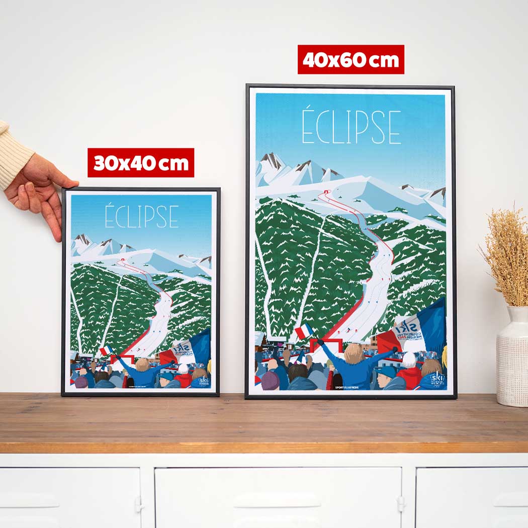 Affiche Courchevel-Méribel 2023 - Eclipse