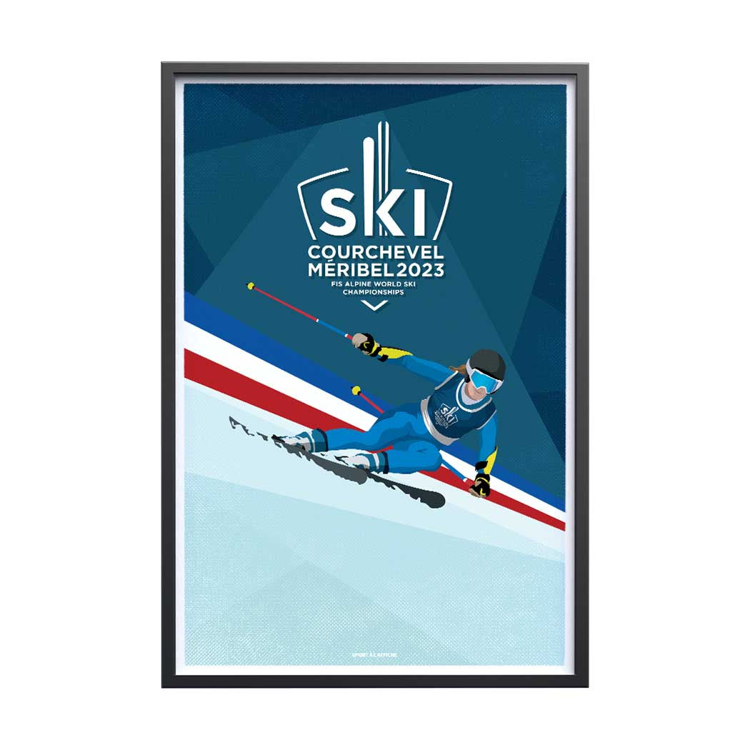 Affiche Courchevel-Méribel 2023 - Slalom Géant