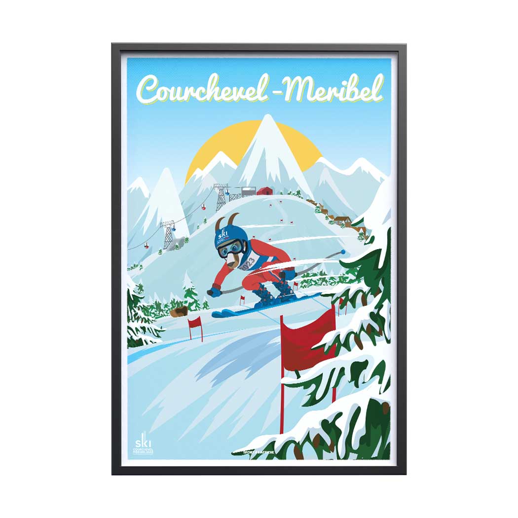 Affiche Courchevel-Méribel 2023 - Toya