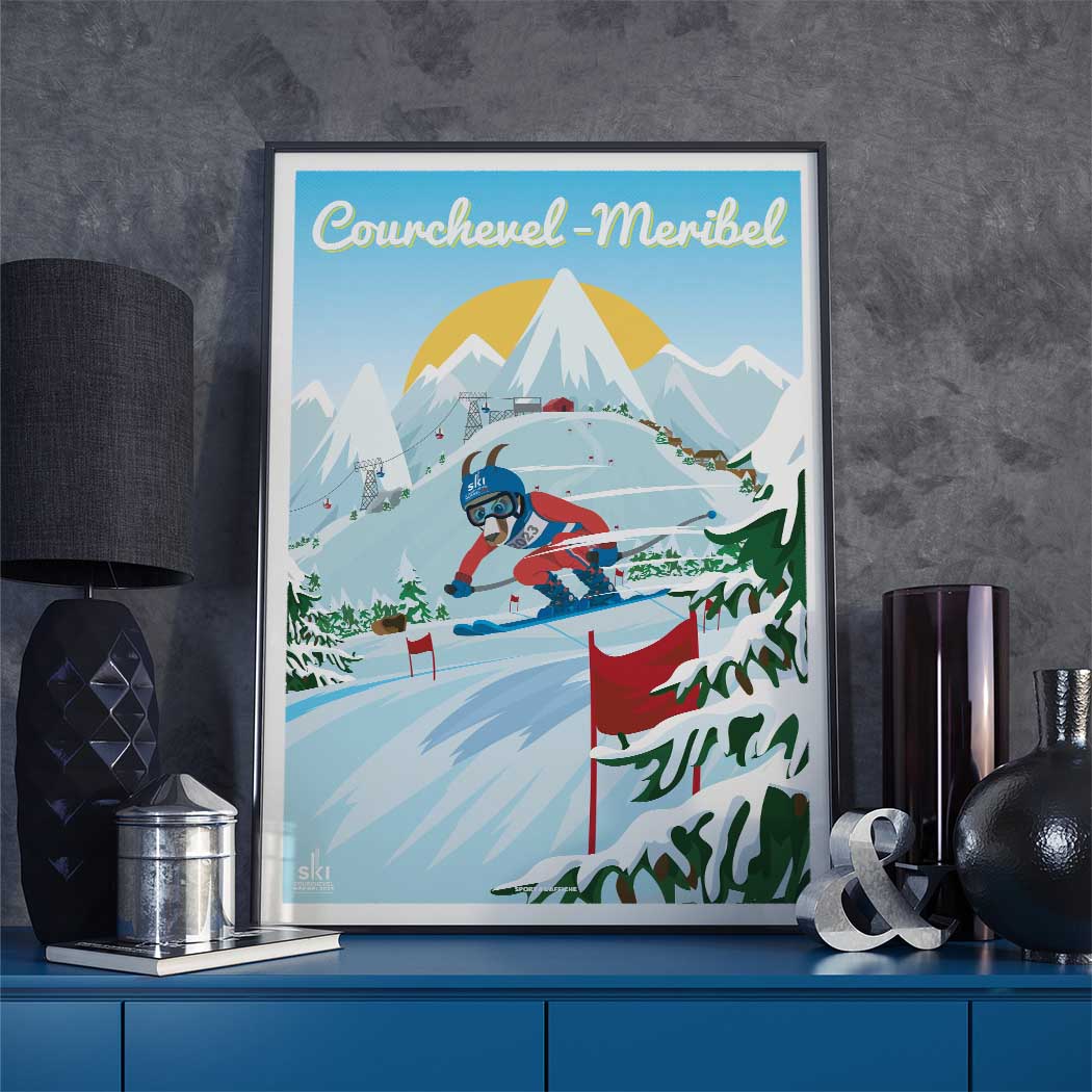 Affiche Courchevel-Méribel 2023 - Toya