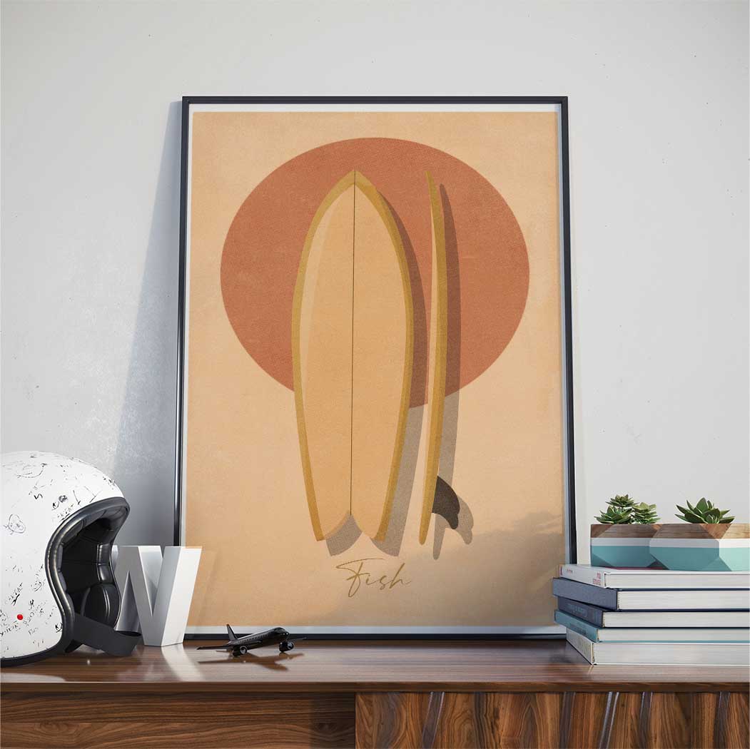 Affiche Surf - Fish