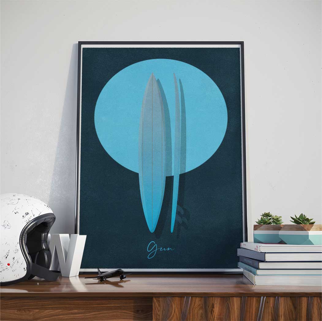 Affiche Surf - Gun