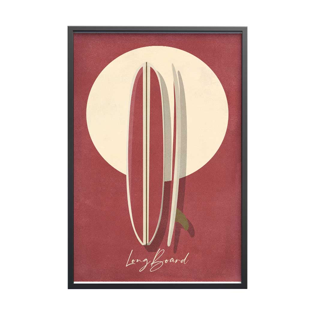 Affiche Surf - Longboard