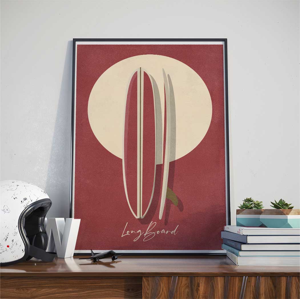 Affiche Surf - Longboard