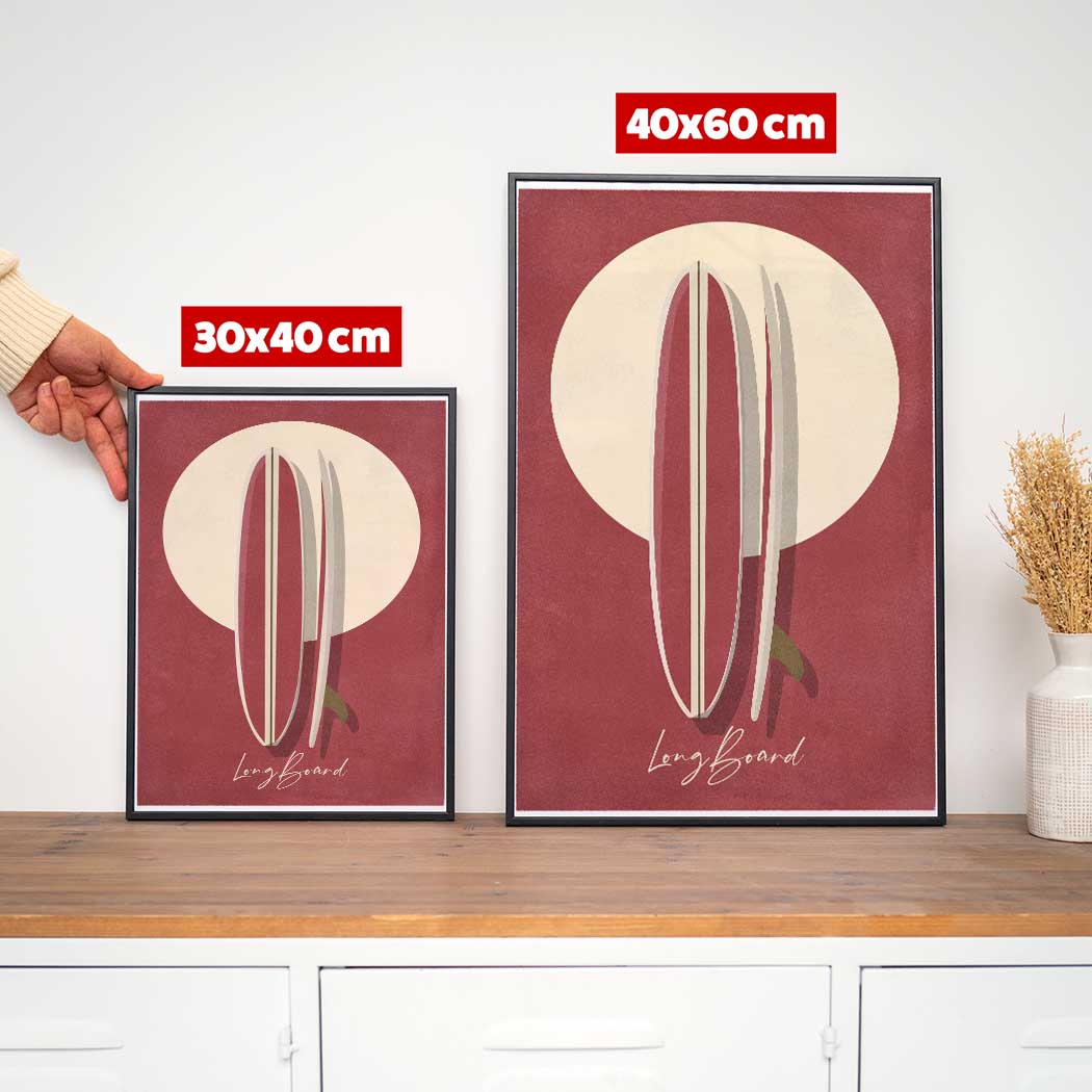 Affiche Surf - Longboard