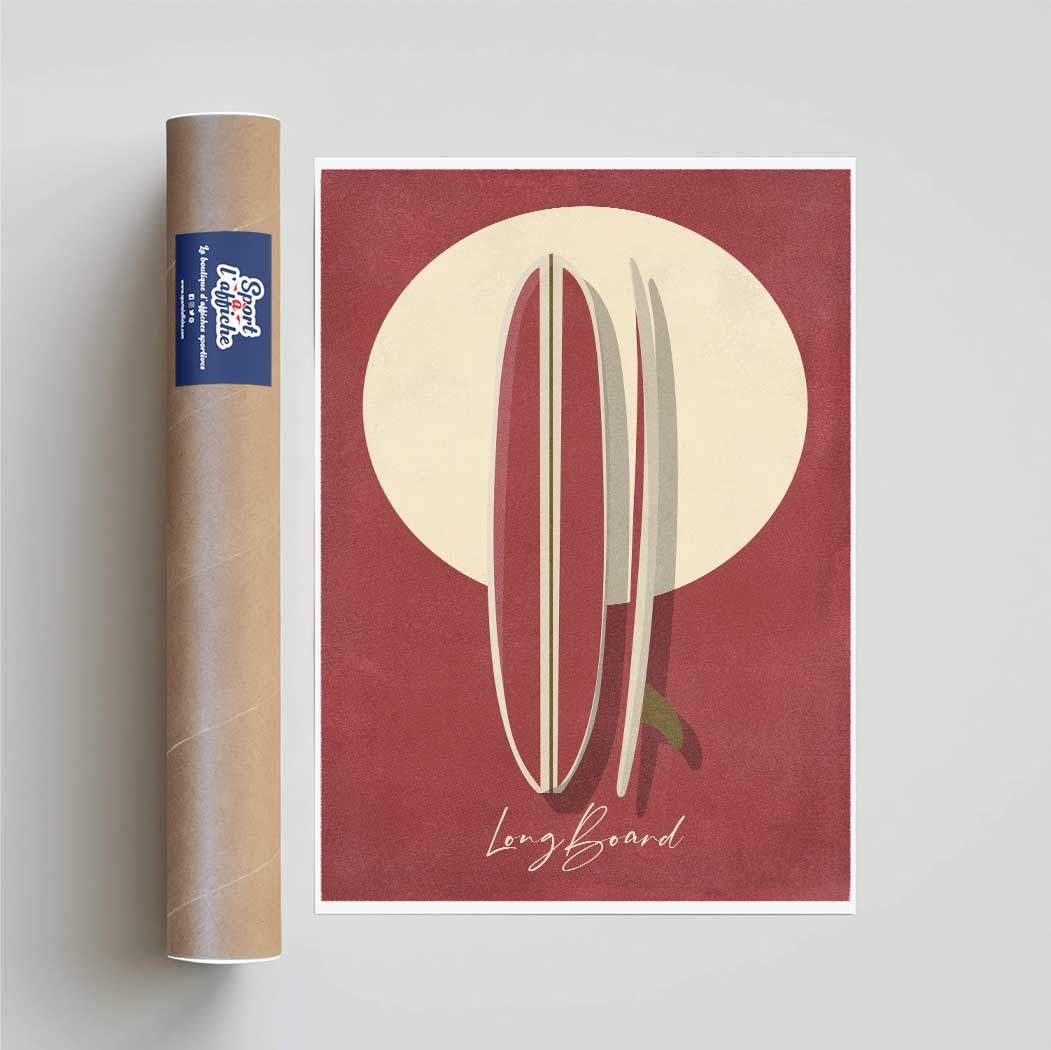 Affiche Surf - Longboard