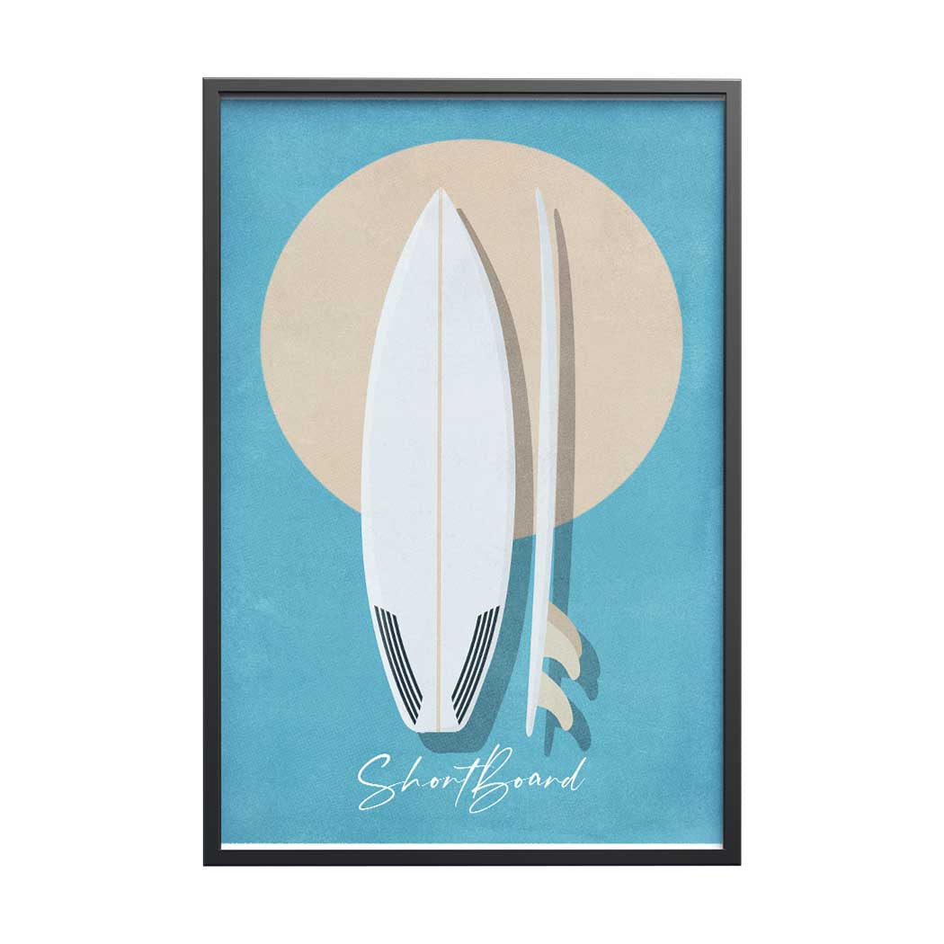 Affiche Surf - Shortboard