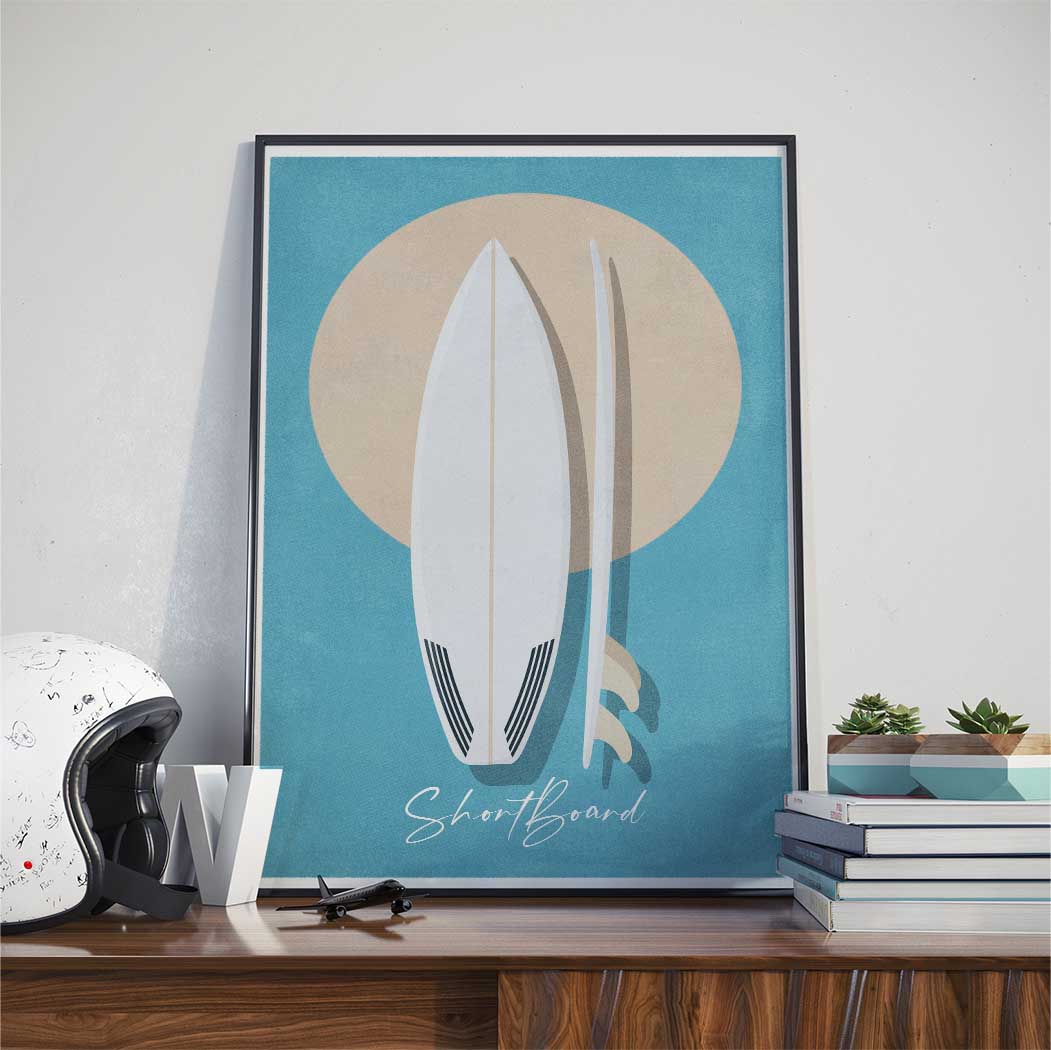 Affiche Surf - Shortboard