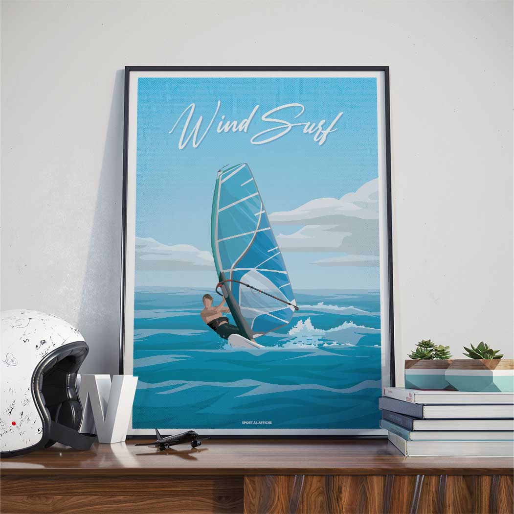 Affiche Sports Nautiques - Windsurf