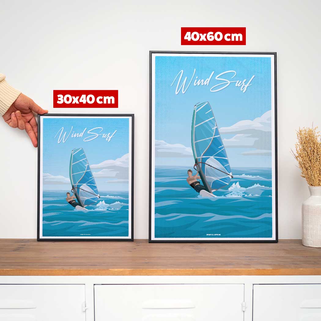 Affiche Sports Nautiques - Windsurf