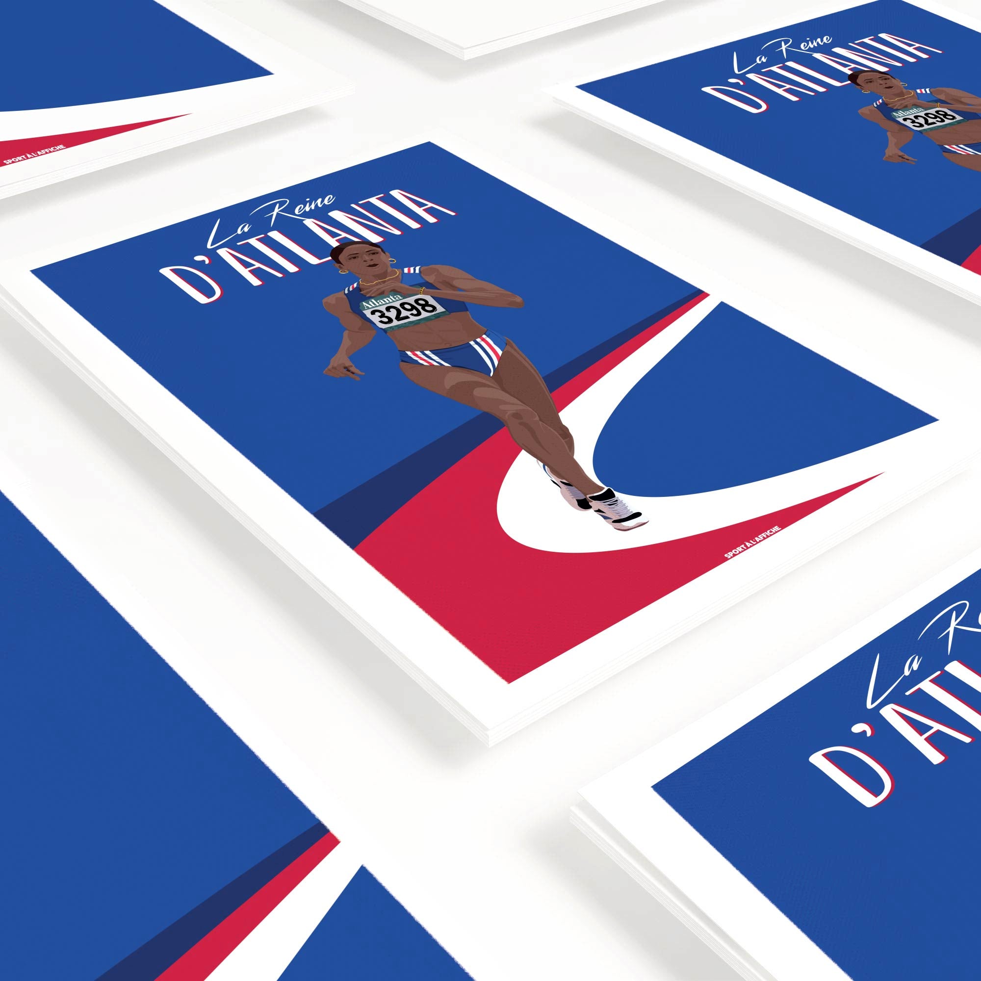 Affiche Athlétisme - Marie-Jo Reine d'Atlanta
