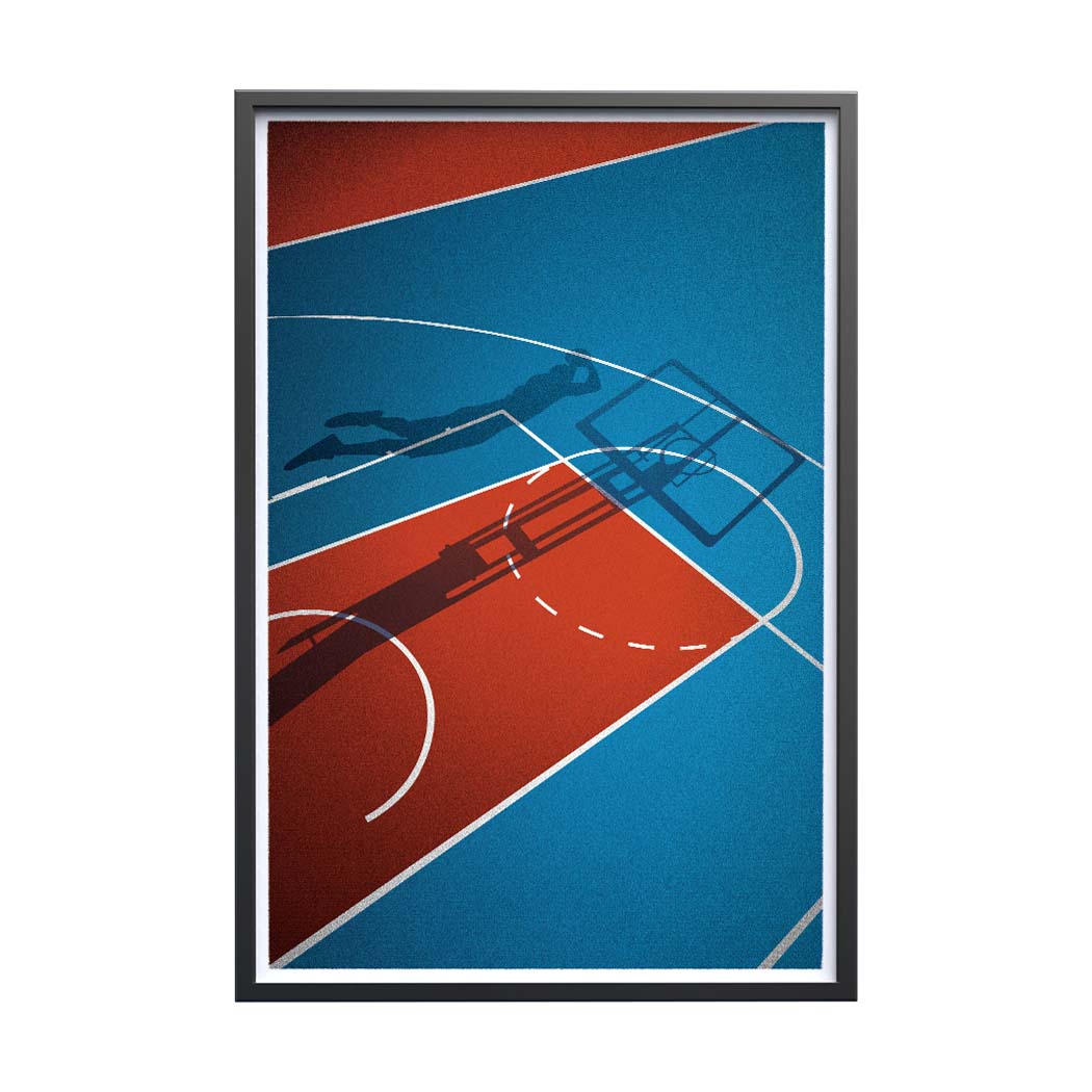 Affiche Basket - Illustration Playground