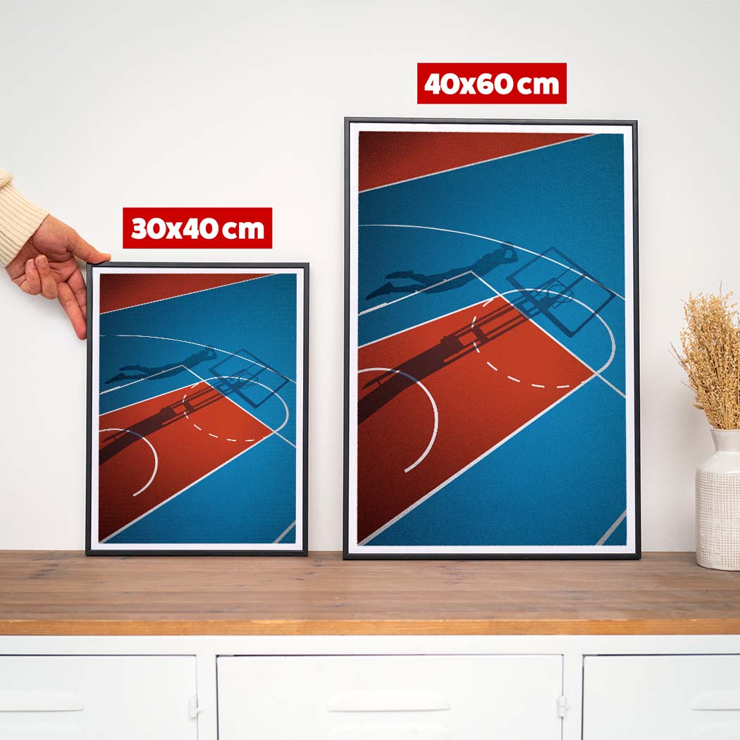 Affiche Basket - Illustration Playground