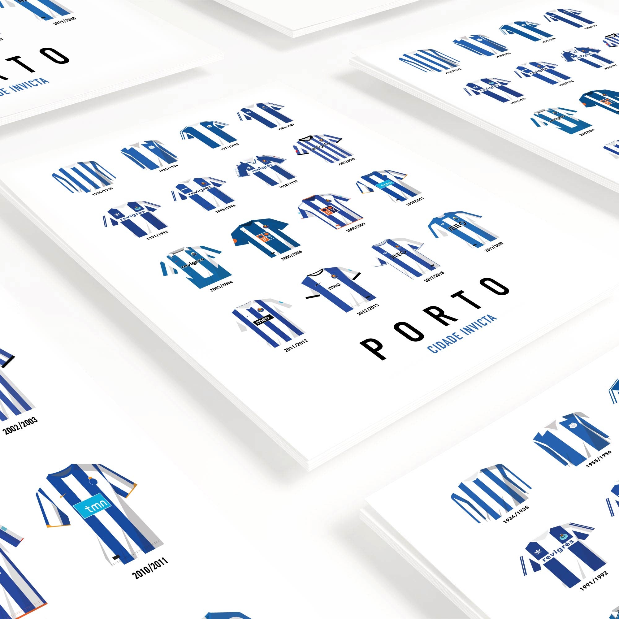 Affiche Foot - Porto Maillots Historiques
