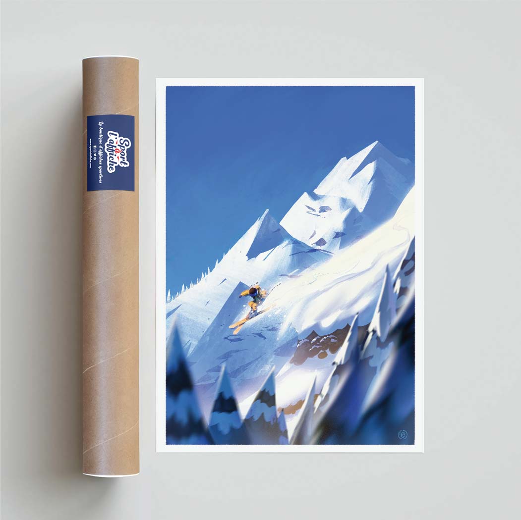 Affiche Ski - "Le Gap" by Losty