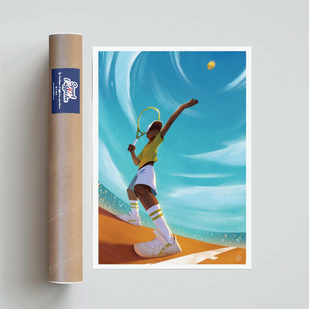 Affiche Tennis - "Ace" by Losty