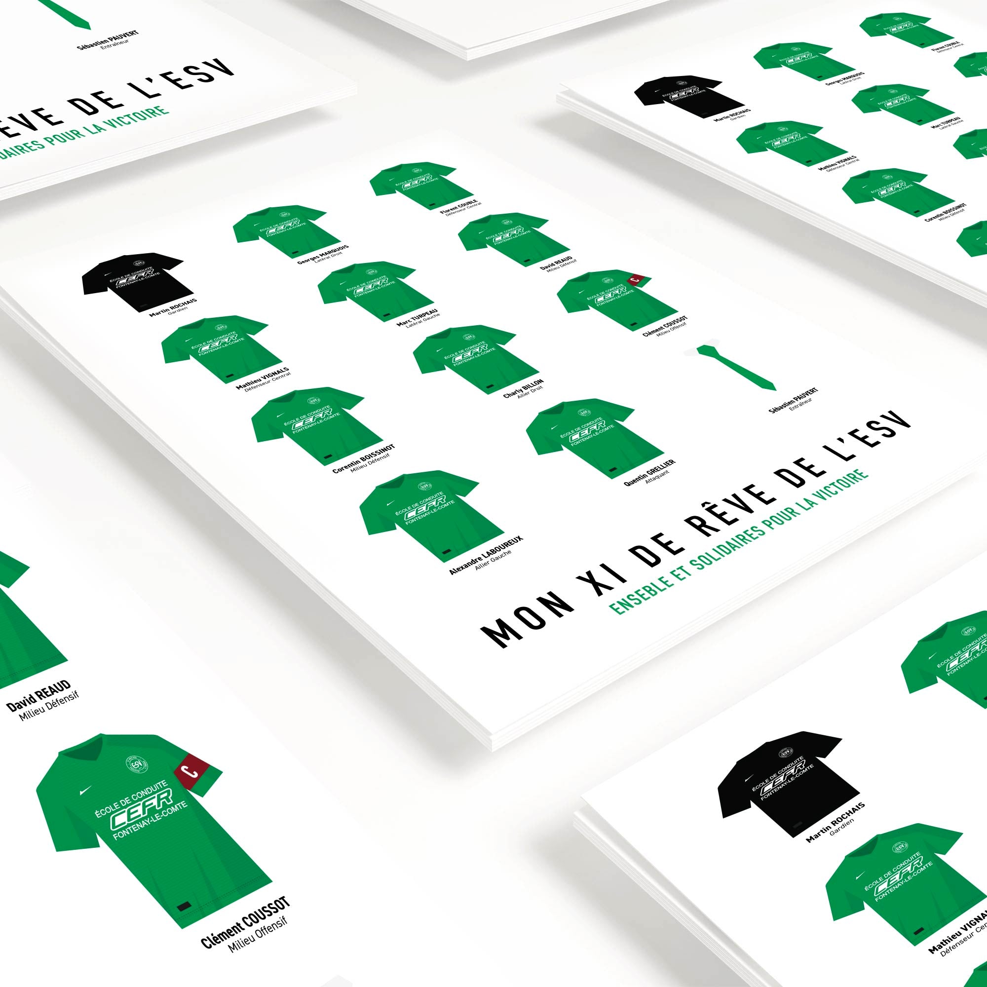 Créez une affiche de football amateur